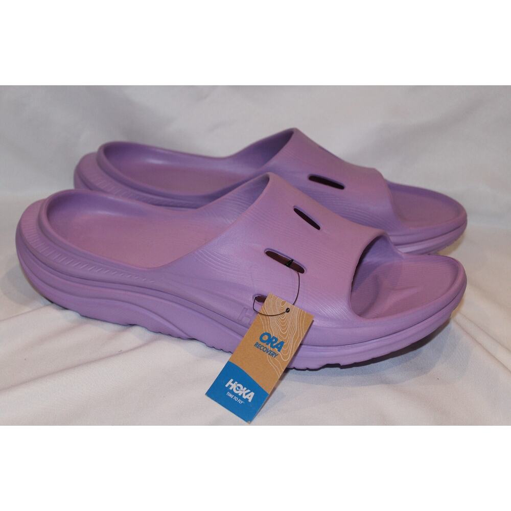 HOKA Men's U Ora Recovery Slide Sandal Purple NWT SZ 12